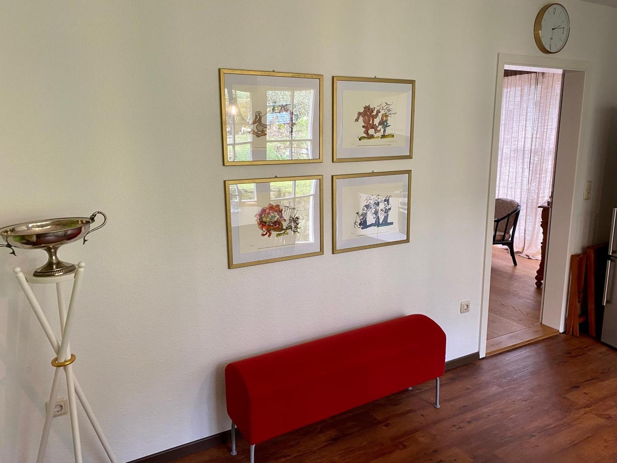 Eine Gemuetliche Ferienwohnung Mit Garten バート・カールスハーフェン エクステリア 写真